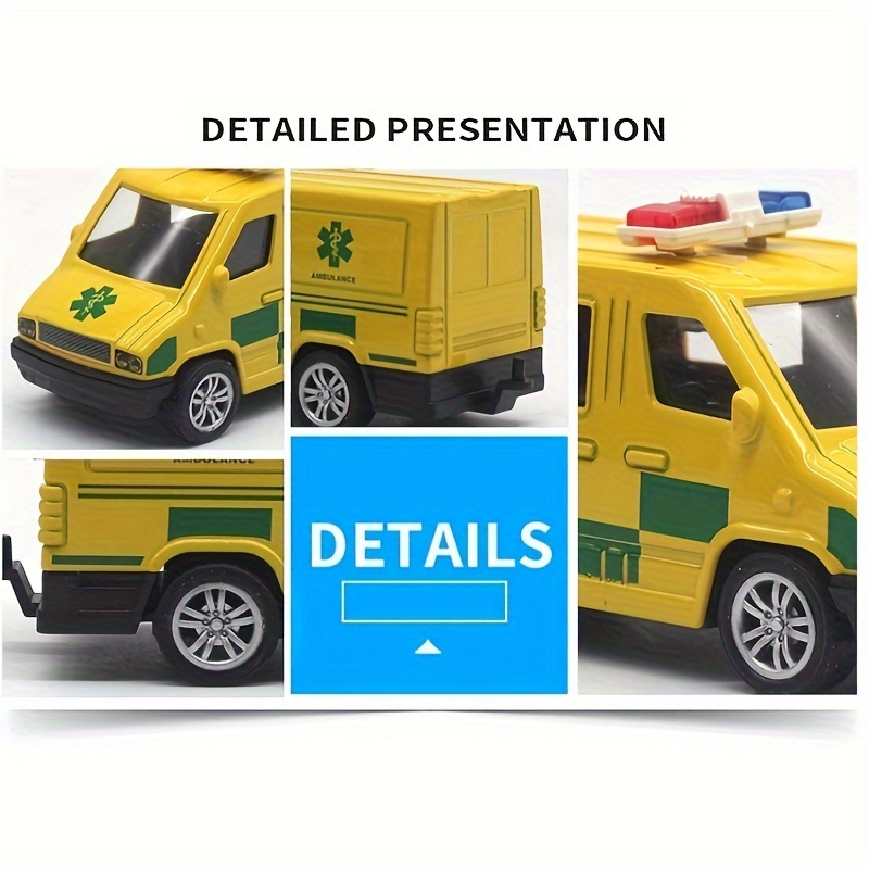 1:43 Premium Metal Alloy UK Emergency Vehicle Toy Set